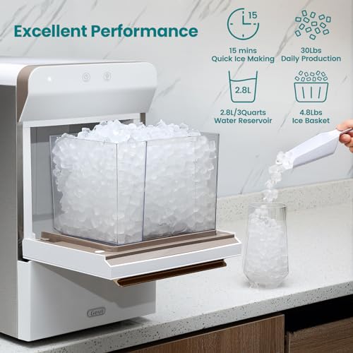 White Countertop Nugget Ice Maker L57577