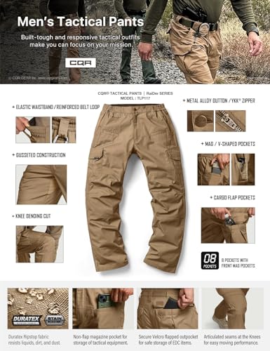 Water Resistant Ripstop Cargo Pants I2745