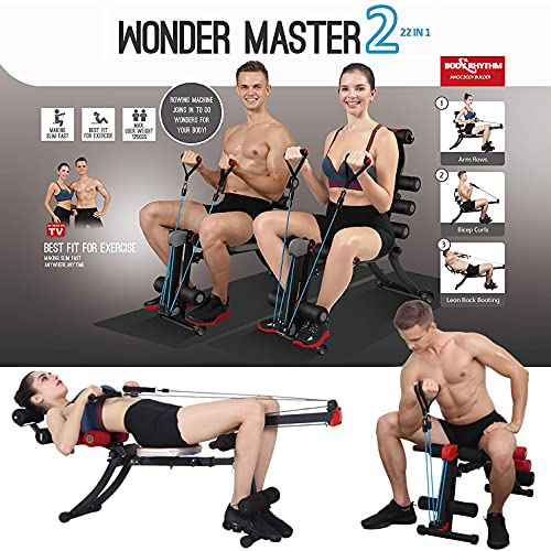22 in 1 Foldable Adjustable Abdominal Workout Equipment M8961