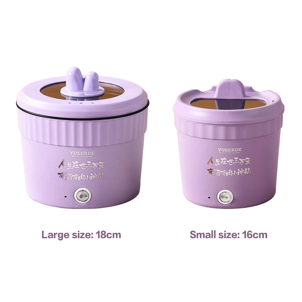 Large Purple Non-Stick Electric Cooking Pot U9493