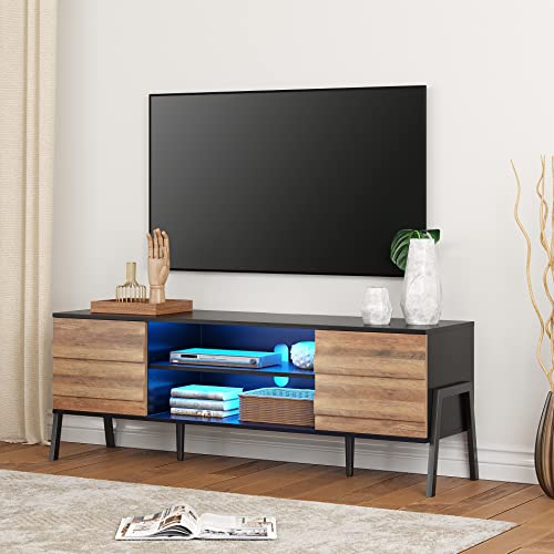 Mid Century Modern TV Stand, 60 inch S642