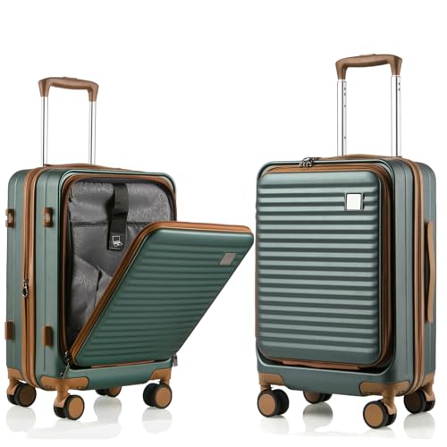 Black 20-Inch Hardside Carry On Luggage with Spinner Wheels TSA Lock S53933