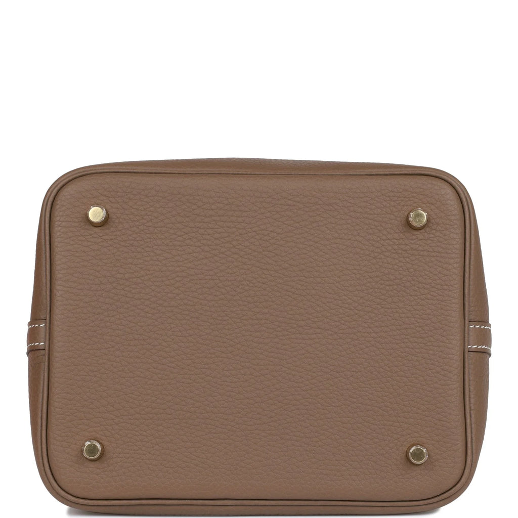 Etoupe Clemence Gold Hardware Bag V522