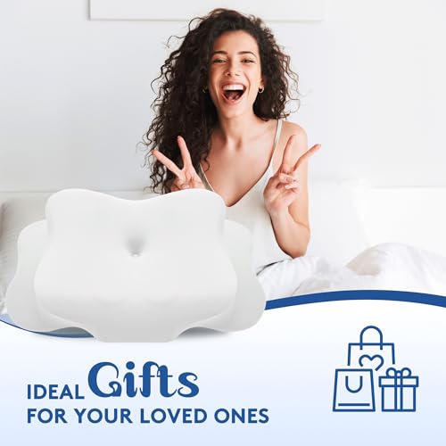 Cooling Contour Memory Foam Cervical Pillow with Pillowcase F70252