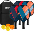 Set of 4 Lightweight Pickleball Paddles with Carry Bag G560