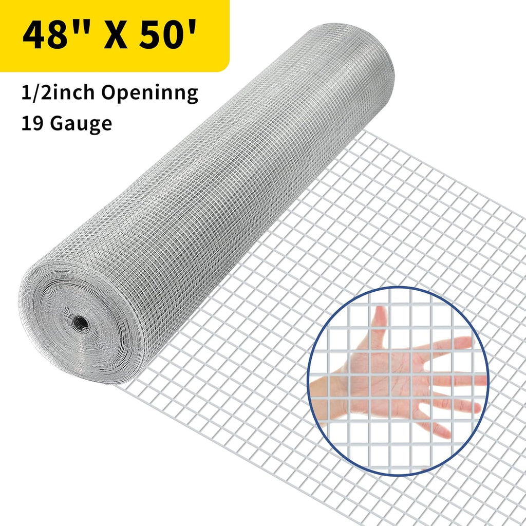 Galvanized 48inx50ft 19 Gauge Wire Mesh E652