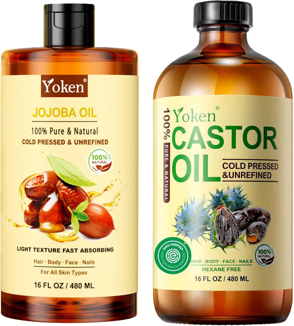 16oz Each 100% Pure Cold Pressed Virgin Carrier Oil Set L5300