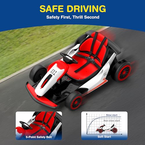 24V Electric Go Kart with 5-Point Safety Belt M241