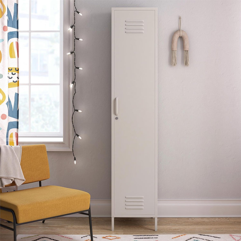 Parchment Metal Storage Cabinet Q567