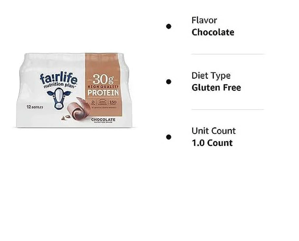 High Protein Chocolate 30g Shake, 11.5 fl.oz, 12 Pack A454