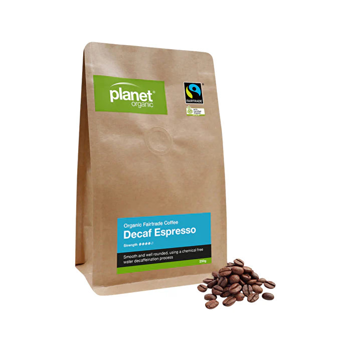 Decaf Whole Bean Organic Coffee 250g X514