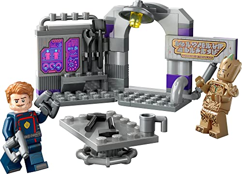LEGO Marvel Guardians of The Galaxy Headquarters 76253 Super Hero Building Toy Set with Groot and Star-Lord Minifigures Q5975