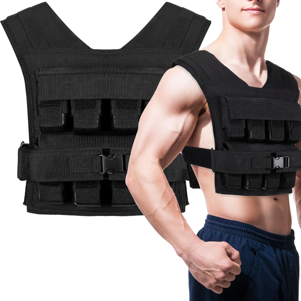 35lbs Adjustable Weighted Vest with Iron Weights G4178