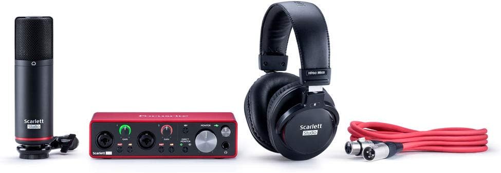 2-in, 2-out USB Audio Interface with Microphone & Headphones I78523