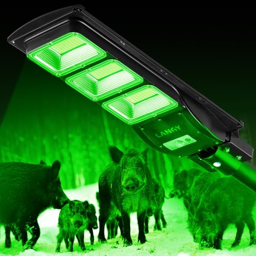 Solar Green Light for Hunting with Remote and 19" Bracket R841