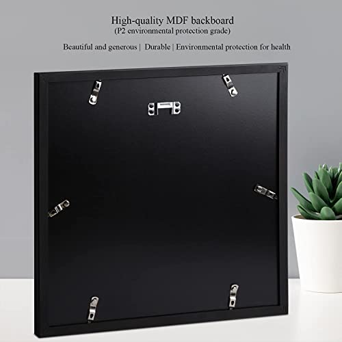 10x10 Black Solid Wood Picture Frame D764021
