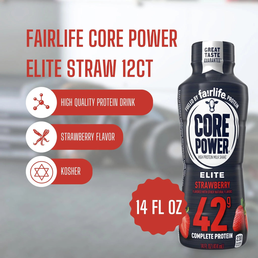 Strawberry Protein Shake 14 Fl Oz Pack of 12 F843622