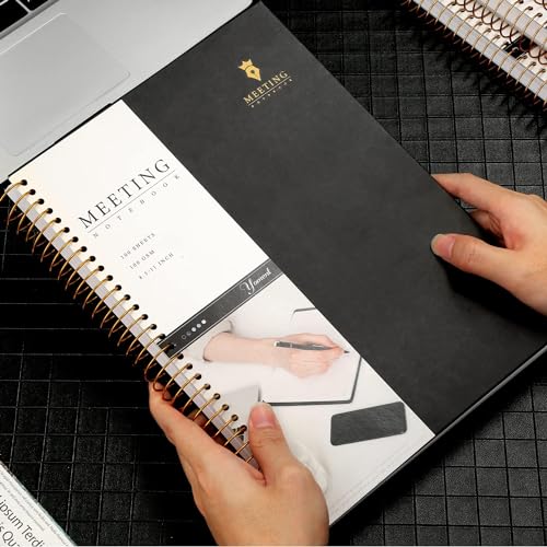 Pink Hardcover Leather Meeting Notebook J67774