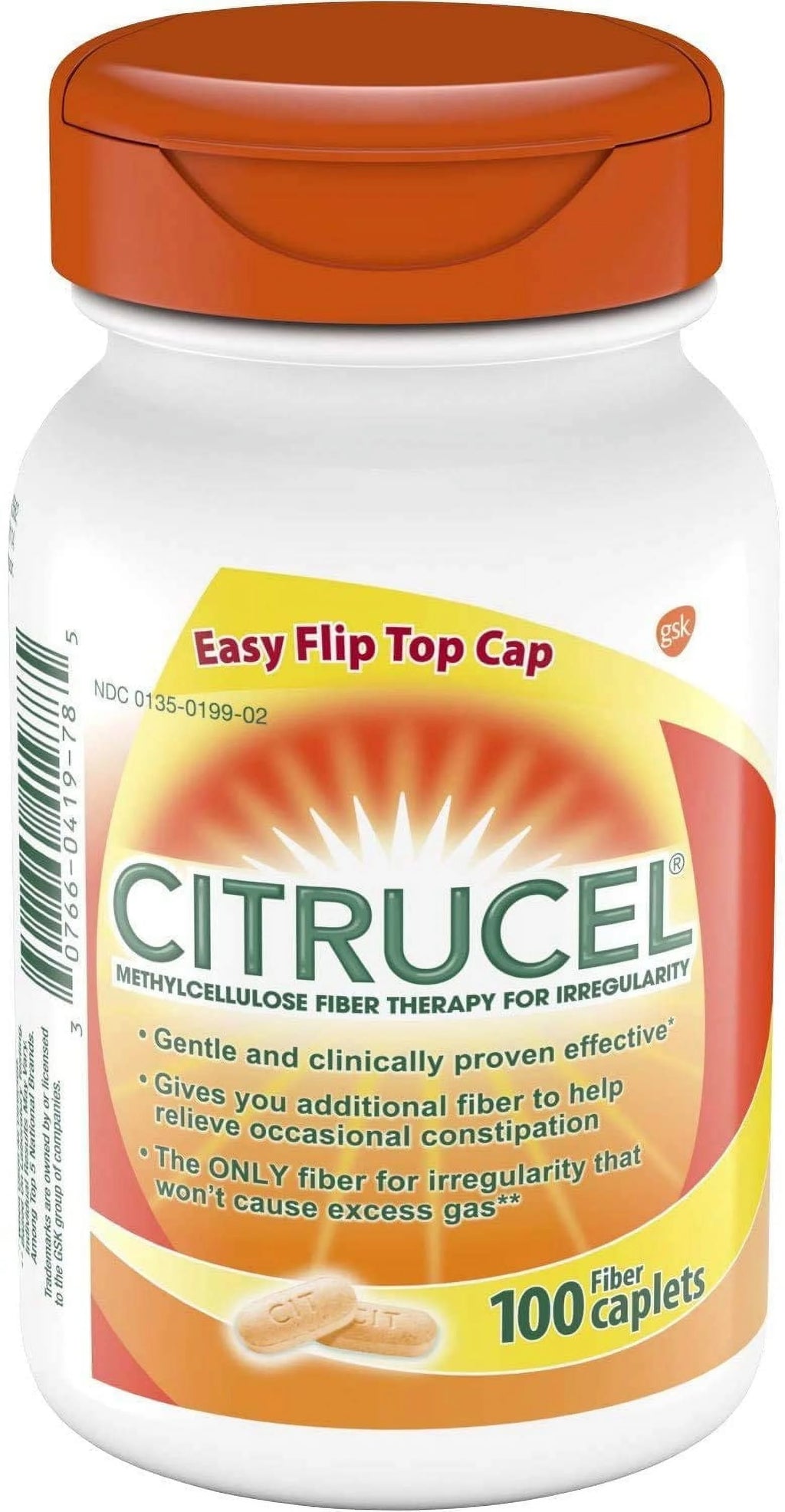 100 ct Fiber Supplement Caplets H630