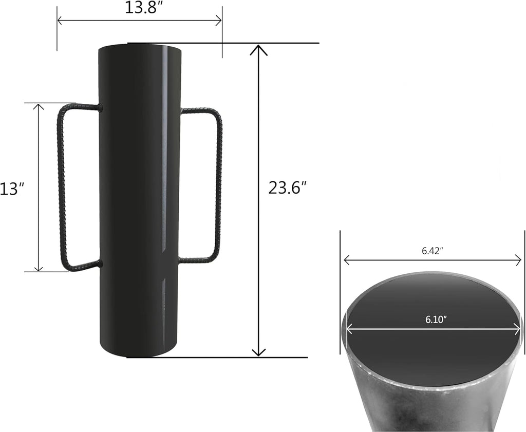 Black Heavy Duty Fence T Post Driver Y3420