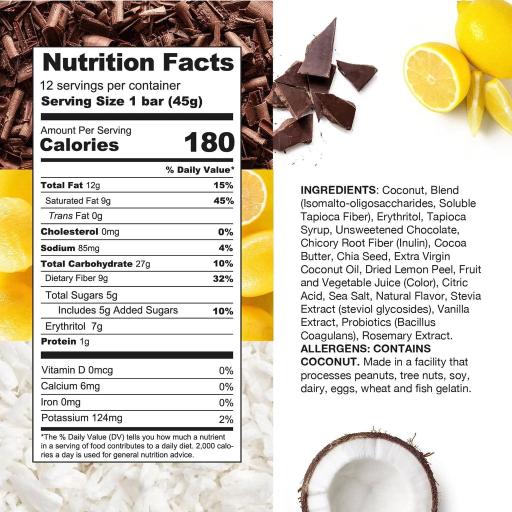 Dark Chocolate Lemon Coconut (12 Pack) A47263