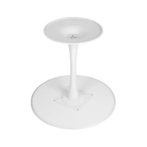 Black Round Dining Table with Metal Pedestal Base S859315