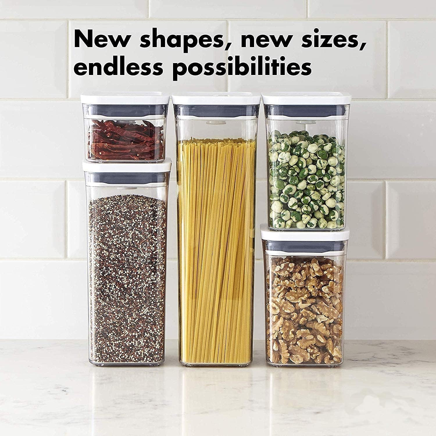 1.7 Qt Rectangle Airtight Food Storage Container Set of 4 P9961
