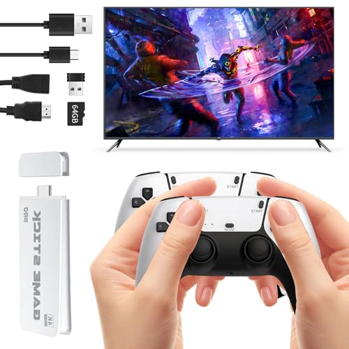 Retro Game Console with 20000+ Classic Games, 64GB, 4K, HDMI Output, Dual 2.4G Wireless Controllers N3360