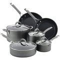 10 Piece Hard Anodized Nonstick Cookware Set B7722