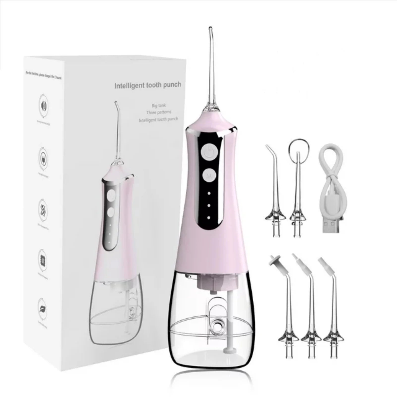 Pink Electric Water Flosser with 300ML Capacity D627418