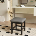 White Vanity Stool with Storage F374