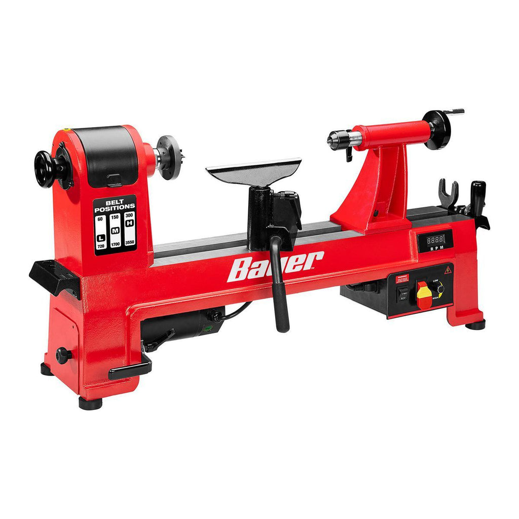 14 in. x 20 in. Electronic Variable-Speed Wood Midi Lathe W7748