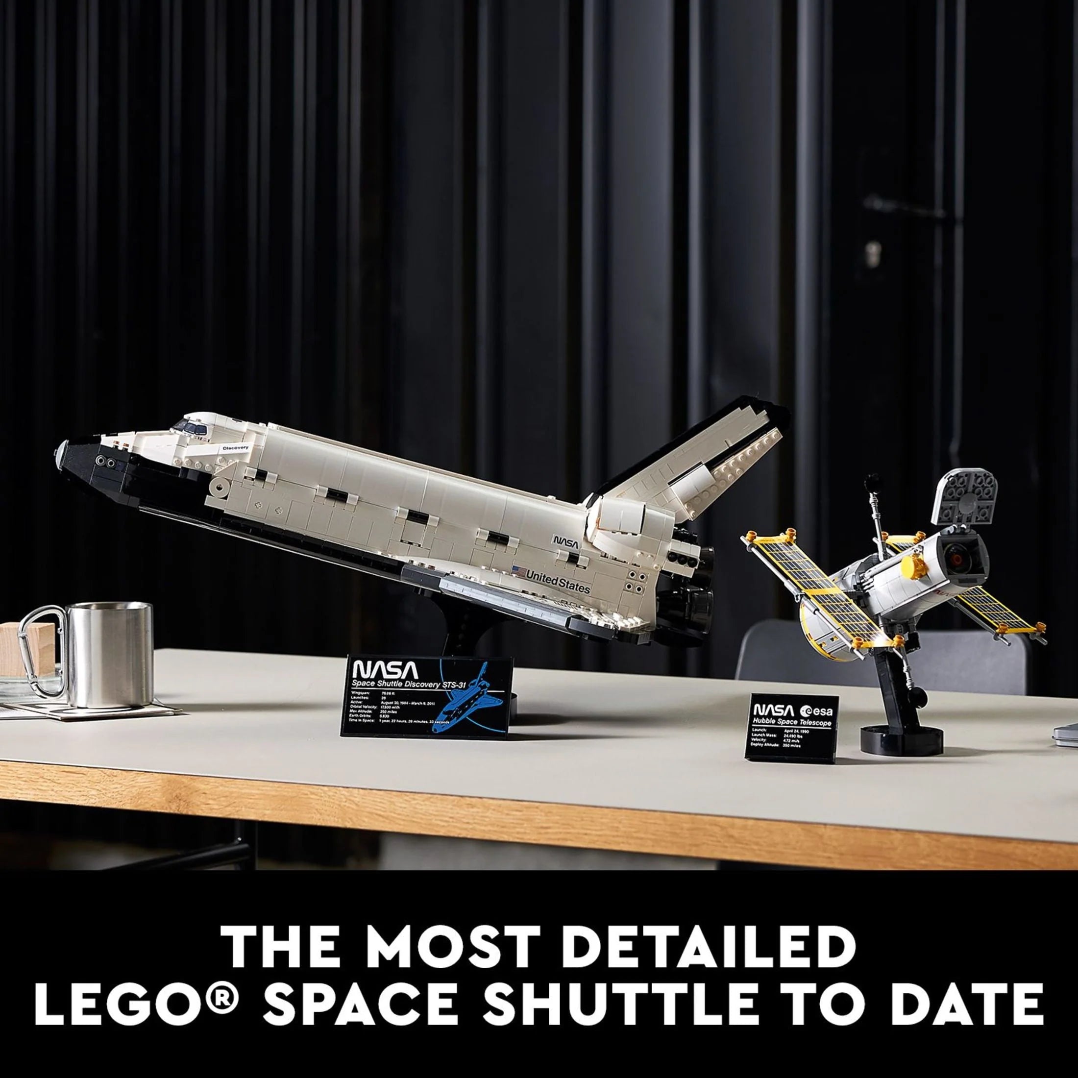 LEGO Icons NASA Space Shuttle Discovery Model Building Kit with Hubble Telescope I56667