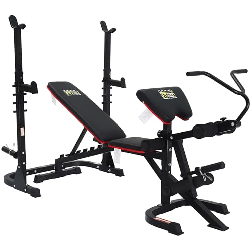 Adjustable 6 Position Utility Bench with Leg Extension and Preacher Pad C5596