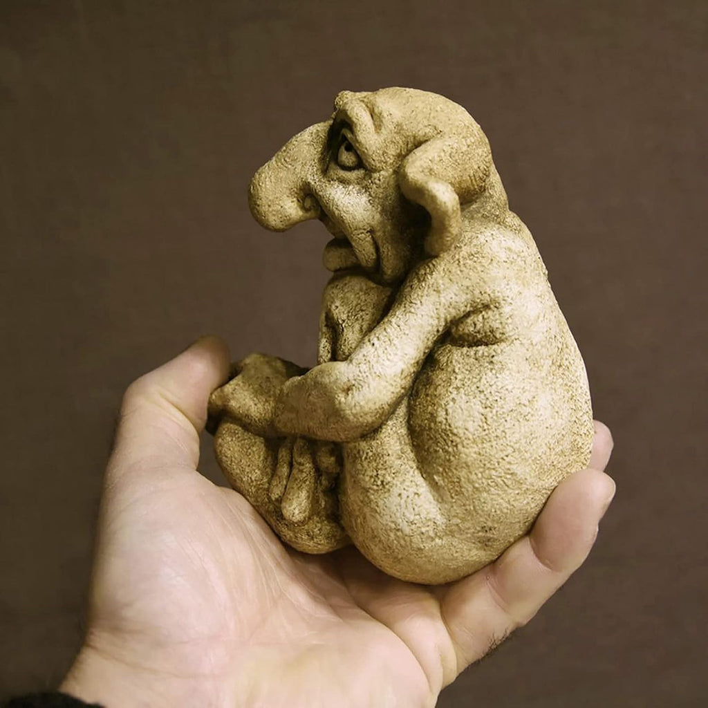 Cast Stone Troll Statues V2375
