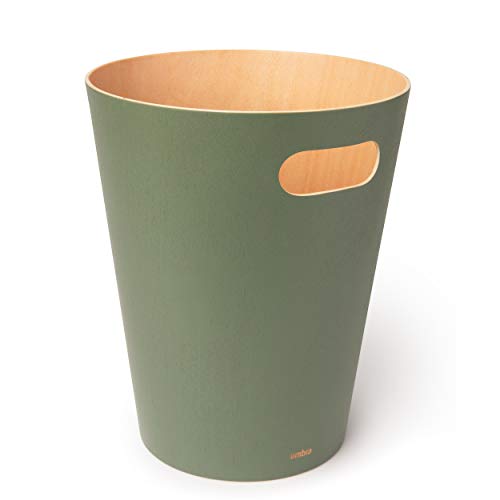 Natural 2 Gallon Wooden Trash Can B88360