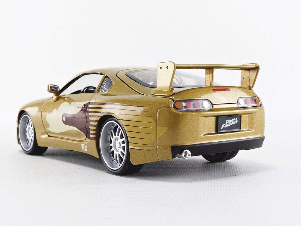 Gold 1:24 Scale Die-Cast Toyota Supra Toy Car O5642