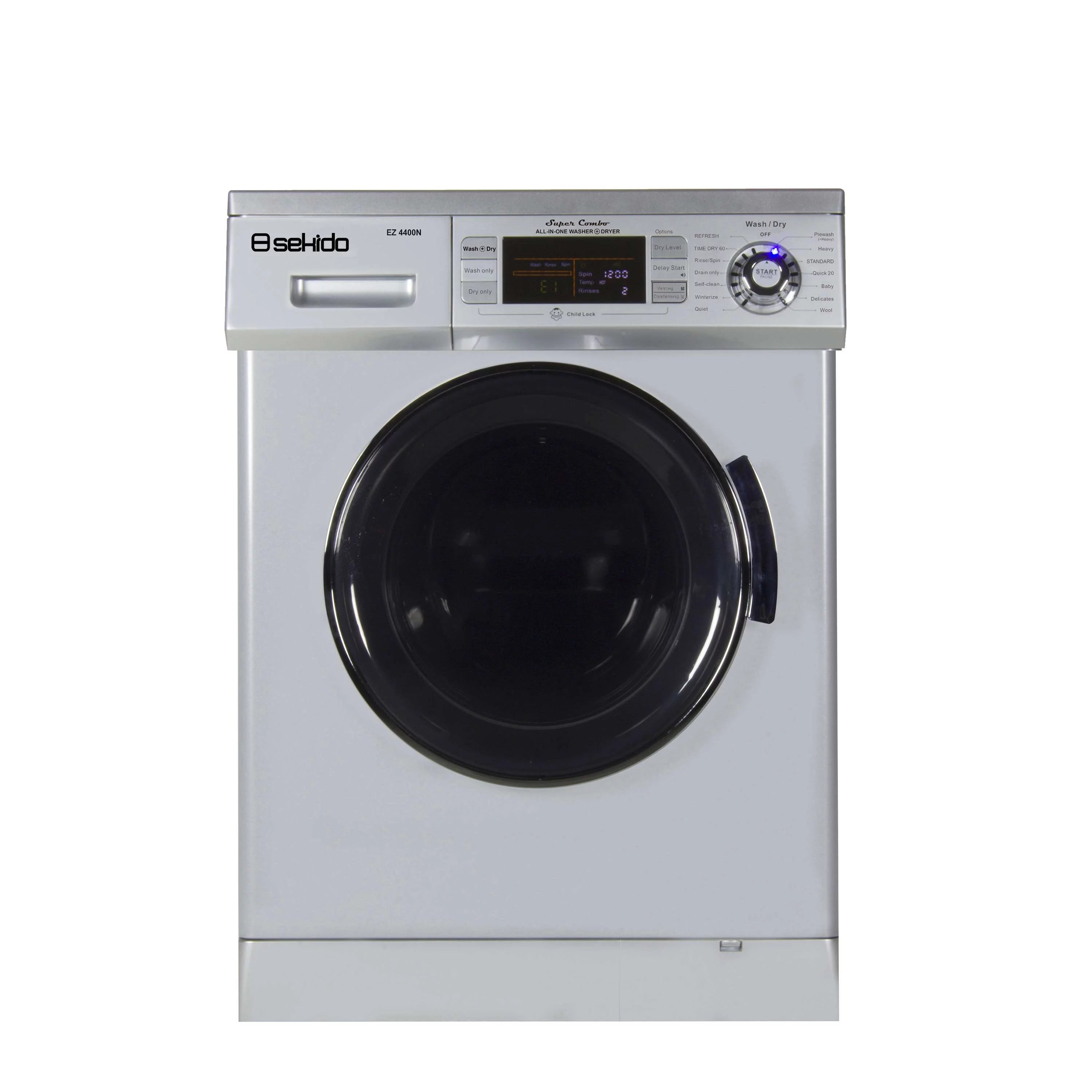 Compact Combination Washer/Dryer 13 lbs Silver X27184
