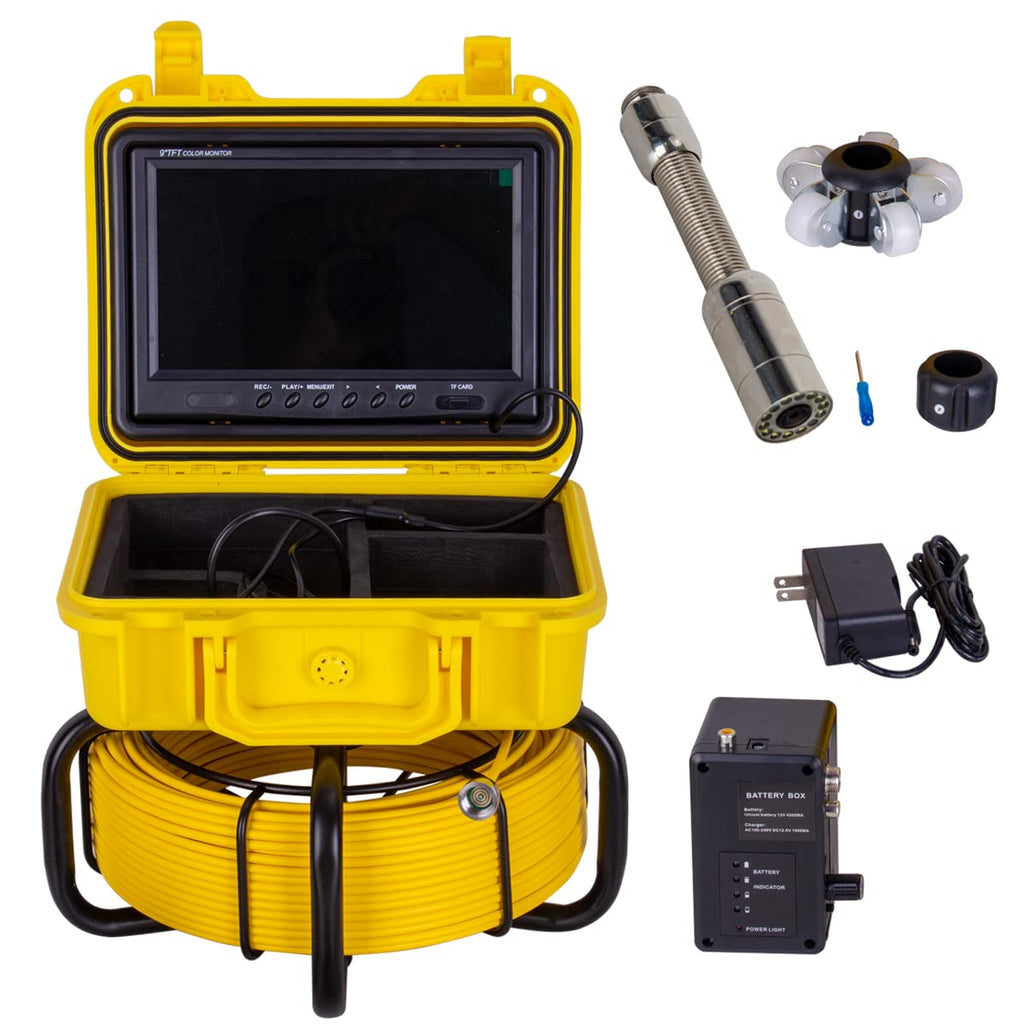 9" LCD Screen Pipe Inspection Camera with 16GB Card B295