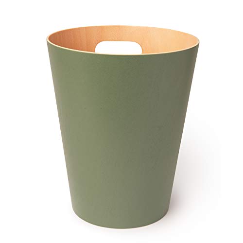 Natural 2 Gallon Wooden Trash Can B88360