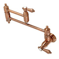 Antique Copper Wall Mount Pot Filler Kitchen Faucet W407