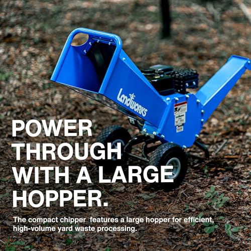 7 HP Gas Powered Wood Chipper Shredder Mulcher Q630268