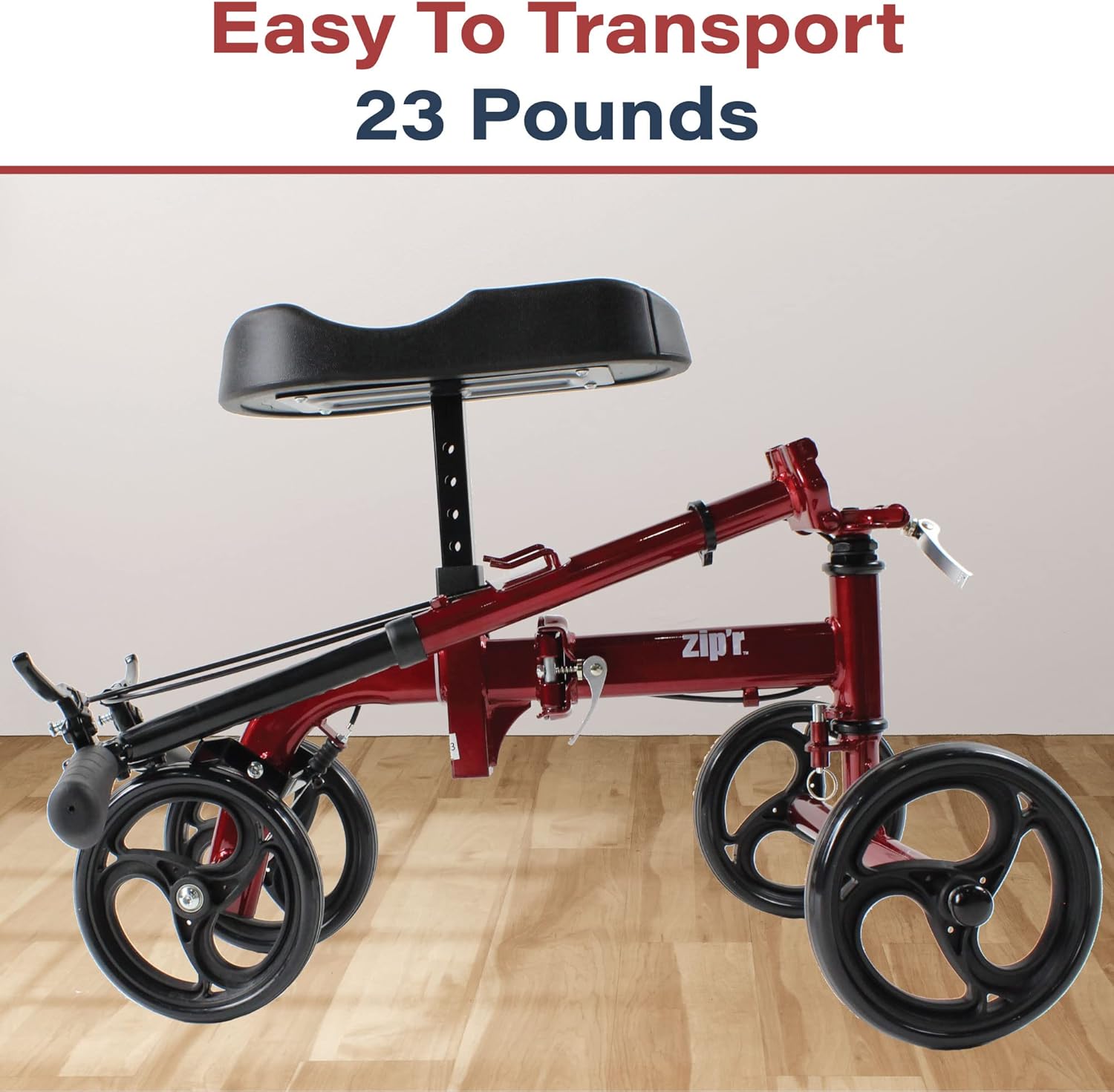 Folding Knee Scooter with Removable Basket Y1009