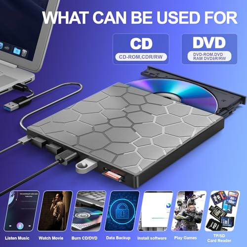 8 in 1 USB 3.0 Portable External CD/DVD Drive L184132