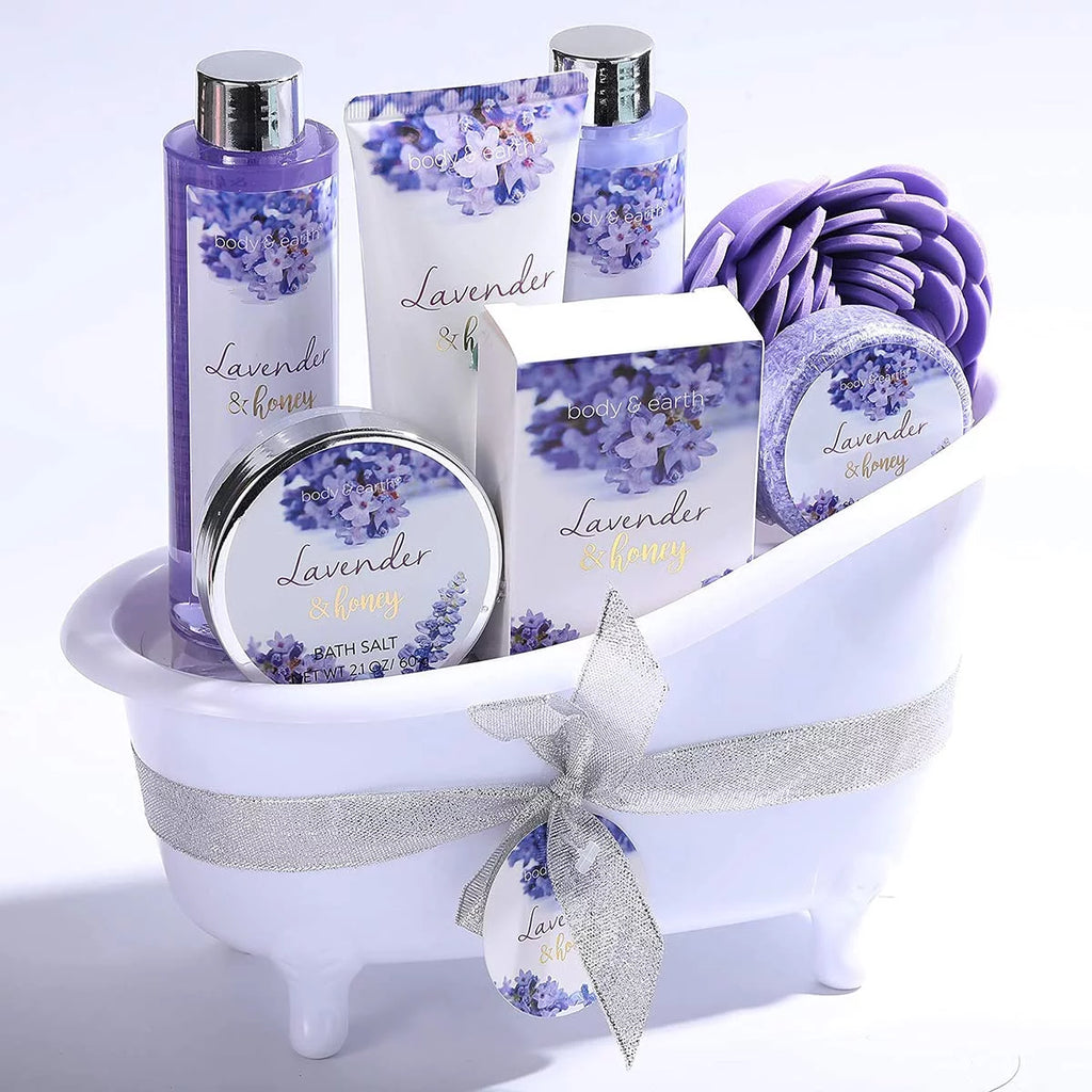 8 Pcs Lavender and Honey Spa Gift Sets O112249