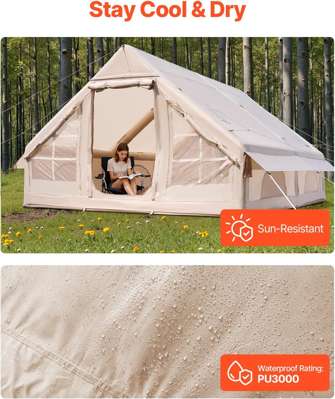 300D Oxford Inflatable Tent 5-8 Person A850