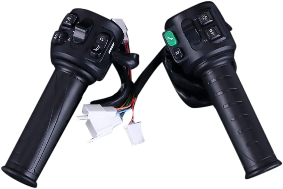 Twist Throttle Set with Three Speed Gear Reverse Turn Signal Function for Motorcycle E-Scooter Controller X947846