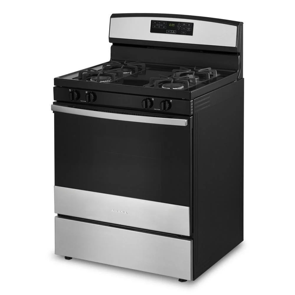 30" Wide 5 Cu. Ft. Free Standing Gas Range - Stainless Steel E46846