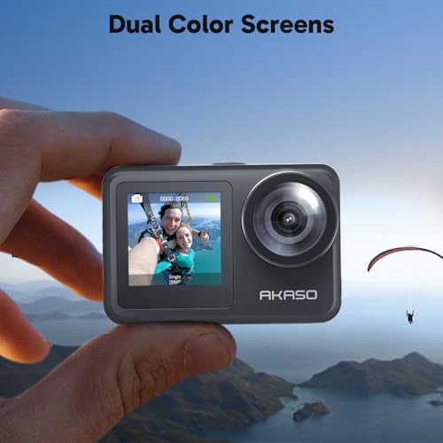 4K30FPS 20MP WiFi Action Camera with Touch Screen EIS 2.0 Zoom Remote Control 131 Feet Underwater Camera with 2X 1350mAh Batteries C689