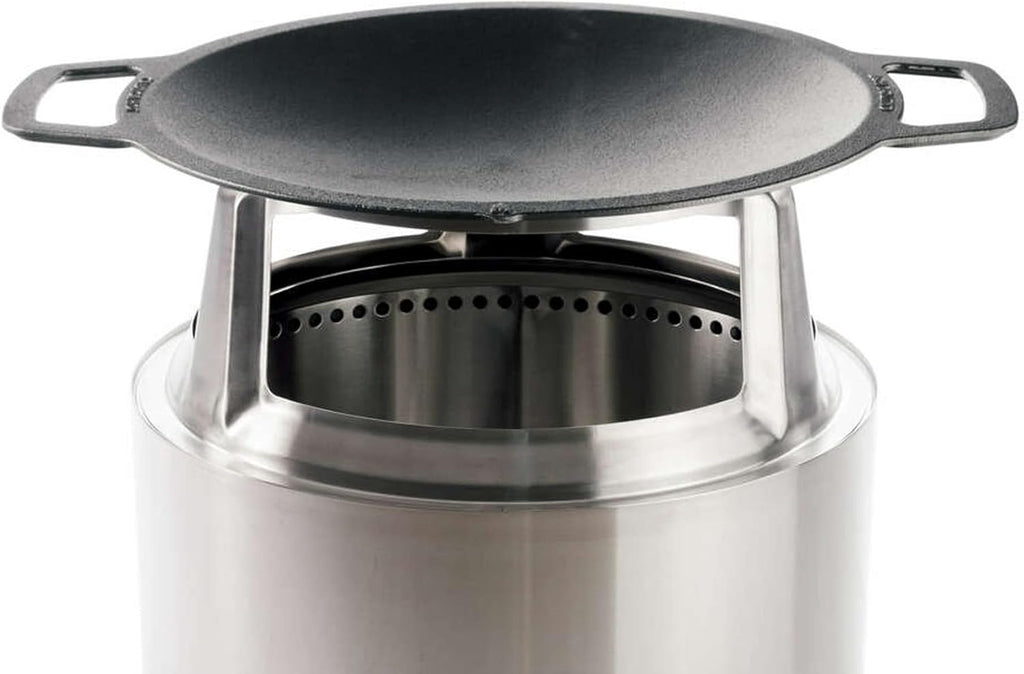 Cast Iron Cooktop with Stainless Steel Hub, 21.5lbs, 17.5 Diameter Y8623
